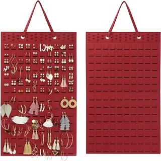 SAMTN Ohrringhalter, Ohrringhalter aus weichem Filz, Ohrring-Organizer und -Lagerung, Wand-Ohrring-Halter, Ohrring-Display (schwarz)