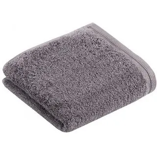 VOSSEN Vegan Life Gästehandtuch 3 x 40 x 60 cm dunkelgrau