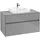 Waschbeckenunterschrank 100 x 55 cm Glossy Grey