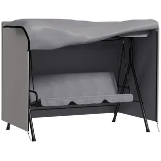 Outsunny Abdeckung für Schaukel 205 x 124 x 164 cm Grau