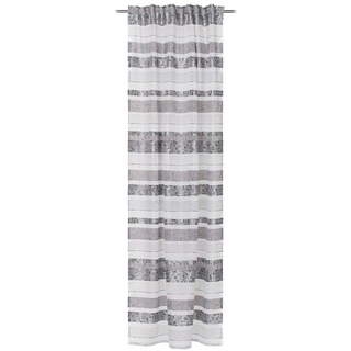 Vorhang GÖZZE Schlaufenschal VARIO anthrazit (BL 140x245 cm) BL 140x245 cm, Gözze grau
