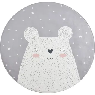 Kinderteppich DREAMLAND - Bär - Rund - 100cm