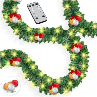 Kesser Weihnachtsgirlande LED 5 m Grün