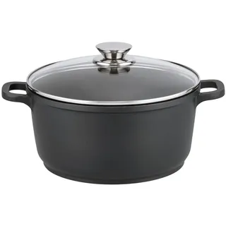 ELO Kochtopf Alucast 24 cm Aluguß Schwarz
