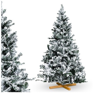 Urhome Künstlicher Weihnachtsbaum Urhome Künstlicher Weihnachtsbaum mit Ständer weiß 220 cm