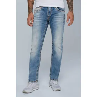 CAMP DAVID Regular-fit-Jeans mit breiten Nähten blau 33