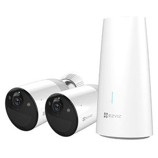 EZVIZ IP-Kamera BC1-BC2 Set WLAN outdoor, 2MP, PIR, Akku, LED-Strahler, Server + 2 Kameras