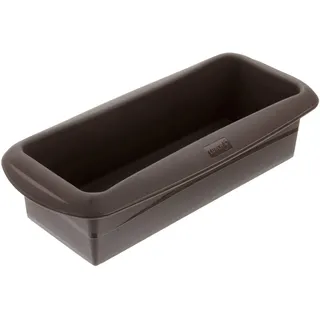 Lurch FlexiForm Kastenform, Brotbackform aus 100% BPA-freiem Platin-Silikon, 25 x 9 cm, Braun