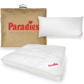 PARADIES Sommerdecke 135x200 Set mit Kissen 40x80 - Prima Light