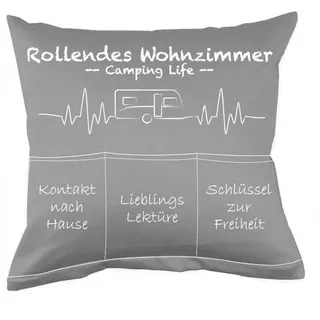 HERGO Creation Chillkissen Als Geschenkartikel - Für jeden bestimmt das passende Design dabei. (Komplettes Kissen mit Bezug und Innenfutter, 3 Taschen für die individuelle Befüllung), Vatertag, Muttertag, Geburtstag, Weihnachten