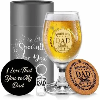 Personalisiertes Bierglas für Männer - Lustige Bier Geschenke Papa