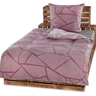 Protex Winter Bettwäsche Set Mikrofaser Warm Flausch Fleece Bettbezug 135x200 Kissenbezug 80x80