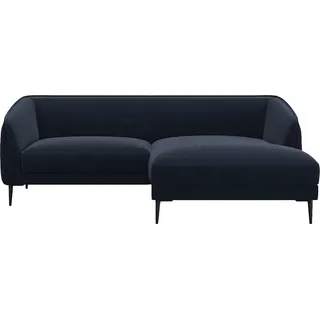 FLEXLUX Ecksofa Belle Designsofa, bequem durch Kaltschaum im Sitz, Skandinavisches Design, In hochwertiger Verarbeitung, B/T 218/149 cm blau