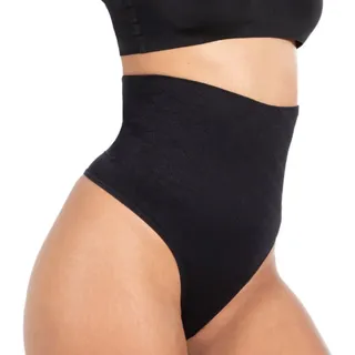 SMILODOX Nysa High Waist String Seamless Tanga Schwarz L