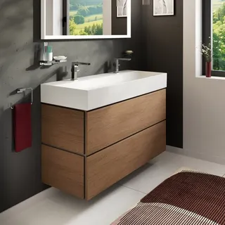 Hansgrohe Waschtischunterschrank 2 Schubkästen 118 x 47 x 62 cm Eiche Kaschmir