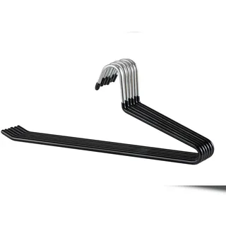 METRO PROFESSIONAL Hosenbügel, Metall, schwarz, 6 Stück
