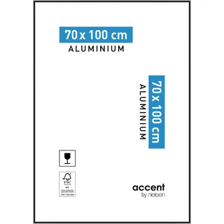 Nielsen Bilderrahmen Accent Aluminium Schwarz Matt 70x100 cm 1 St.