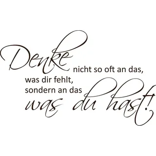 GRAZDesign Wandtattoo Sprüche Motivation für Betrieb, Büro, Wohnzimmer, Sport Wandaufkleber - 82x50cm / 080 braun
