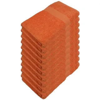 Miamar® Handtuch Handtücher Gästetuch Gästetücher VE 120 Stk. 30 x 50 cm Orange