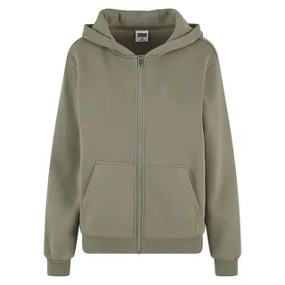 URBAN CLASSICS Fluffy Zip Hoody Grün XS