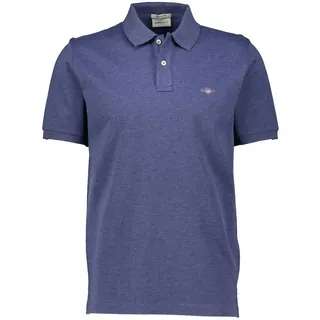 Gant Poloshirt Herren Piqué-Poloshirt SHIELD Regular Fit (1-tlg) blau XXXL
