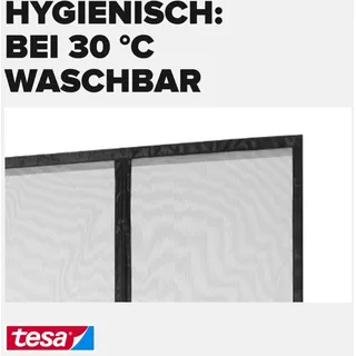Tesa Insect Stop Magnetvorhang 80 cm x 200 cm Anthrazit