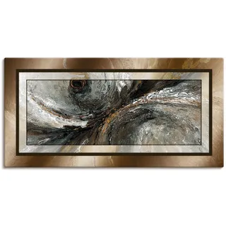 Wandbild ARTLAND "Gold Abstrakt 2", gold (farbe bild(er): goldfarben), B:150cm H:75cm, Bilder, als Alubild, Leinwandbild, Poster in verschied. Größen