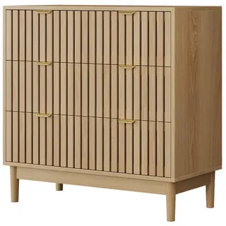 Modfu Kommode, Nussbaum, Holzwerkstoff, 80x80x39 cm, Wohnzimmer, Kommoden & Sideboards, Kommoden