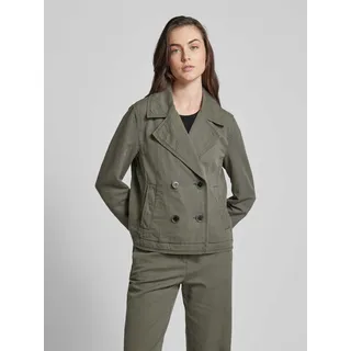 Blazer mit Reverskragen, Khaki, 34
