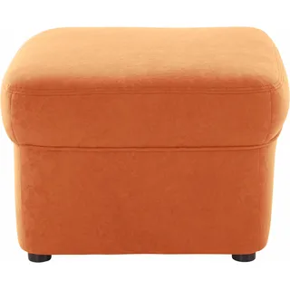 Polsterhocker DOMO COLLECTION "SARAFINA 61x61 cm, hochwertig und komfortabel", orange (terrakotta), B:61cm H:40cm T:61cm, Microfaser PRIMABELLE (100% Polyester) / Struktur (90% Polyester; 10% Polyacryl);Luxus-Microfaser (92% Polyester, 8% Nylon);Microfaser PRIMABELLE (100% Polyester), Hocker, Polsterhocker