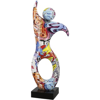 Dekofigur CASABLANCA BY GILDE "Skulptur Dancer Street Art" Dekofiguren Gr. B/H/T: 11 cm x 36,5 cm x 8,4 cm, bunt Deko-Objekte