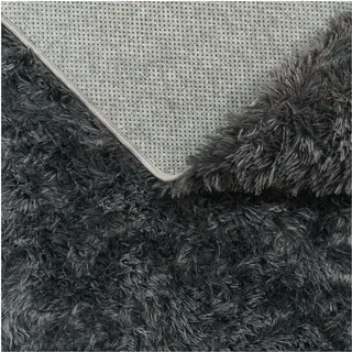 TT Home Hochflorteppich 160 x 220 cm Grau