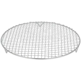 Benyong Edelstahl Grillrost Rund Mit 2cm Füßen Ø10-42.5cm - Universelles Kochgitter Für Heißluftfritteusen, Backöfen & Dämpfer - Robustes Grillrost Edelstahl Rund Als Grillgitter