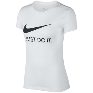 Nike Damen W Nsw Tee Jdi Slim T shirt, White/(Black), 17-23 EU