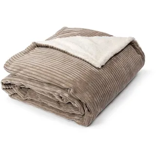 Magma Plaid Dana 140x200 cm | taupe - braun