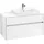Waschbeckenunterschrank 100 x 55 cm Glossy White