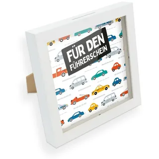 itenga Spardose itenga Bilderrahmen Geldgeschenk Spardose Motiv FÜHRERSCHEIN