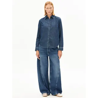 ARMEDANGELS AURELAA Jeansbluse Blau L