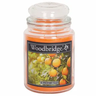 Woodbridge Duftkerze Orange Grove, Johannisbeere & Orange, Kerze im Glas, 565 g, 2 Dochte, 130 h Brenndauer