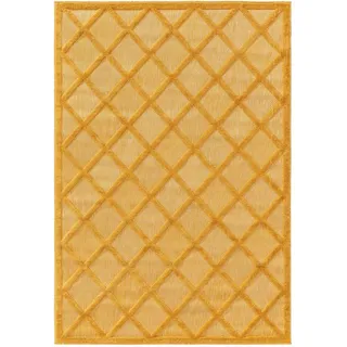 benuta Bonte Outdoor-Teppich 80 x 150 cm Gelb