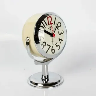 Wanduhr, Tischuhr Für Sommerliche Wohnzimmer-, Schlafzimmer- Und Badezimmerdekoration, Kleine Tischuhren, Analoge Uhr Mit Batterien, Geräuschlos, Tickend, Modern, Schlicht, Standuhr