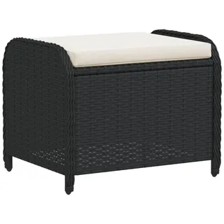 vidaXL Gartenhocker 58 x 46 x 46 cm schwarz 4 St.