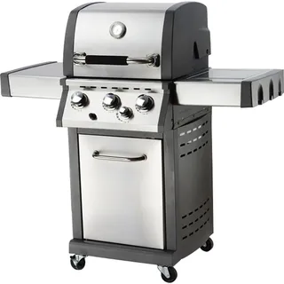 El Fuego Edelstahl Gasgrill "Hartford" AY434, 3 Hauptbrenner + Seitenbrenner