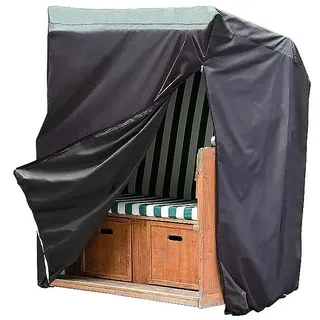SunFun Schutzhülle für Strandkorb 155 x 170 x 105 cm Grau