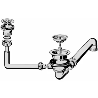 Villeroy & Boch Ablaufgarnitur 8K920061 Verchromt