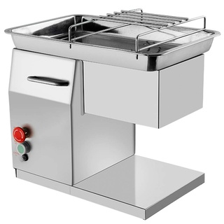 NEWTRY Allesschneider Kommerzieller Fleischschneider Scheiben Schneider Elektrische Schneidemaschine mit 3 Klingen für Restaurant (550W)