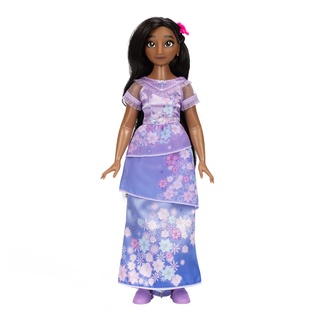 Disney Encanto Mode-Puppe Isabela 29cm, bewegliche Gelenke, ausziehbares Outfit, Schuhe, Brille, braunes Haar, für Mädchen ab 3 Jahren