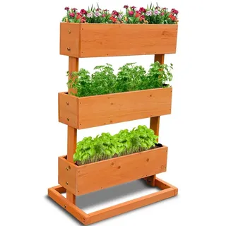 Coemo Hochbeet 50 x 30 x 75 cm Natur