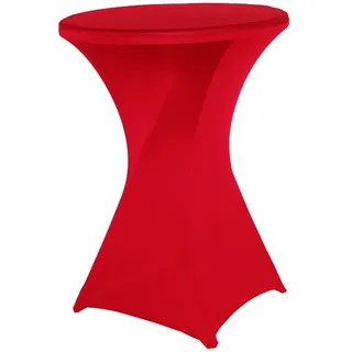 Bistro-tischhusse – Mange Debout – Cocktail-deko – Stretch-spandex (großes Rot), 60 Cm X 110 Cm