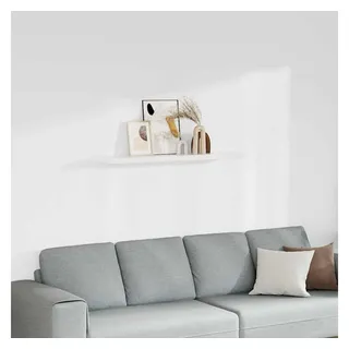 vidaXL Wandregal 120 x 23,5 x 3,8 cm Weiß